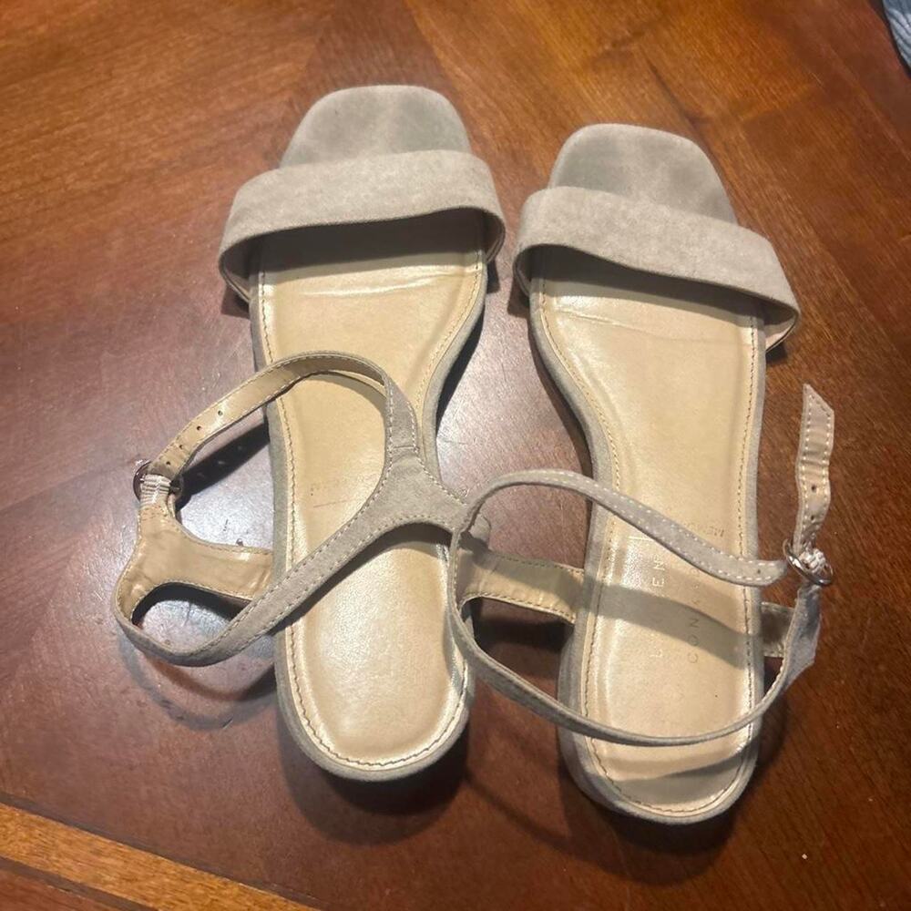 Tan cream sandals summer